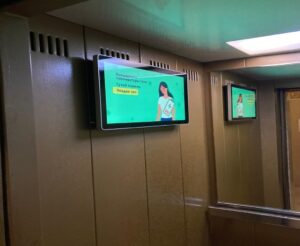 Размещение рекламной информации в лифтовых кабинах 